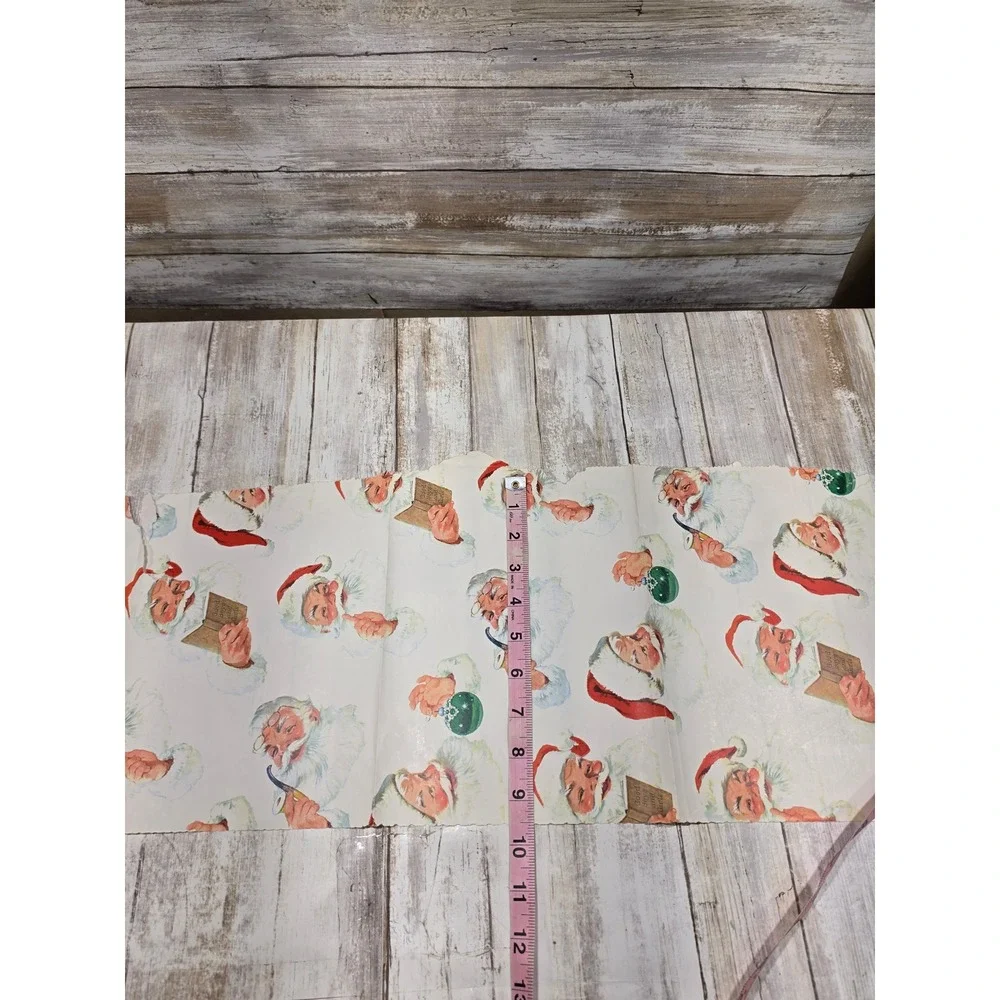 Vintage Gift Wrap Lot Hy-Sil Norcross Santa Floral Baby Football Retro Paper